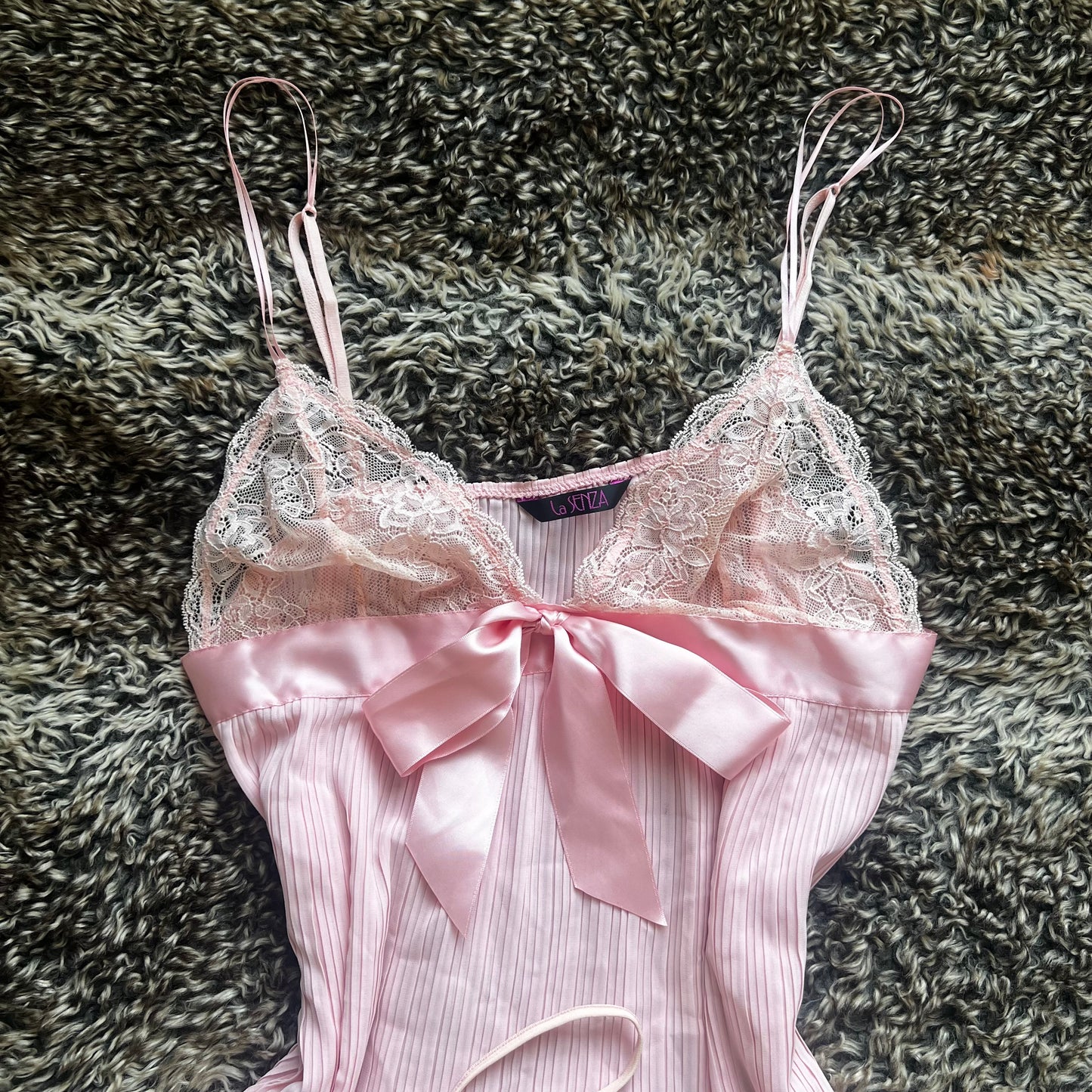 Pink Bow Babydoll Set